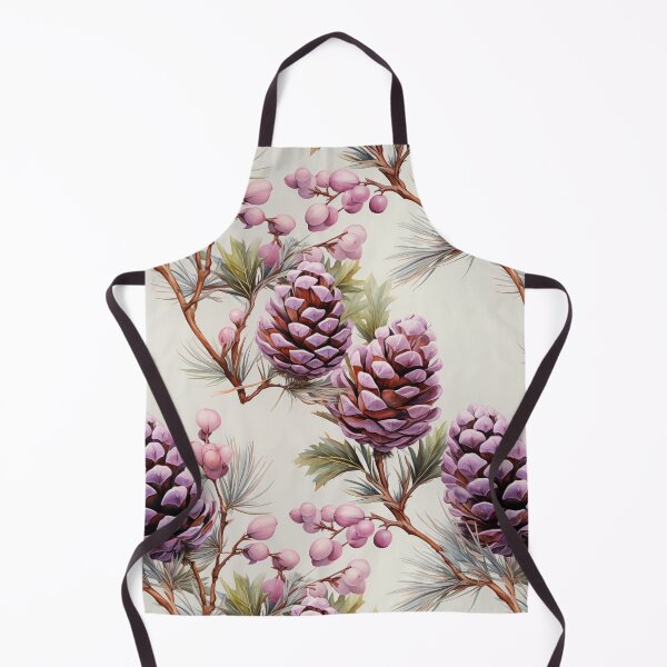 Item preview, Pastel purple pine cone seamless pattern designed and sold by MiraCleAI.