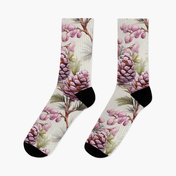 Item preview, Pastel purple pine cone seamless pattern designed and sold by MiraCleAI.
