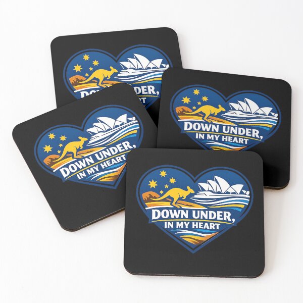 Item preview, Down Under In My Heart Australia Kangaroo Sydney Opera House designed and sold by NAJURE.