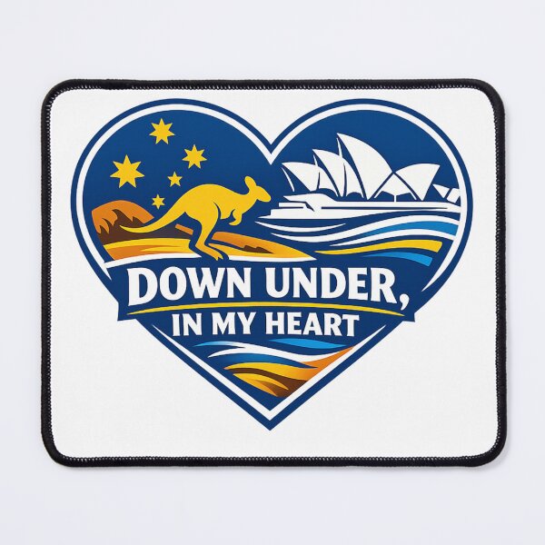 Item preview, Down Under In My Heart Australia Kangaroo Sydney Opera House designed and sold by NAJURE.