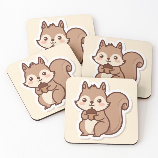 Item preview, Squirrel Holding Acorn - Cute Squirrel Cartoon designed and sold by soletstudio.