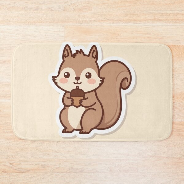 Item preview, Squirrel Holding Acorn - Cute Squirrel Cartoon designed and sold by soletstudio.
