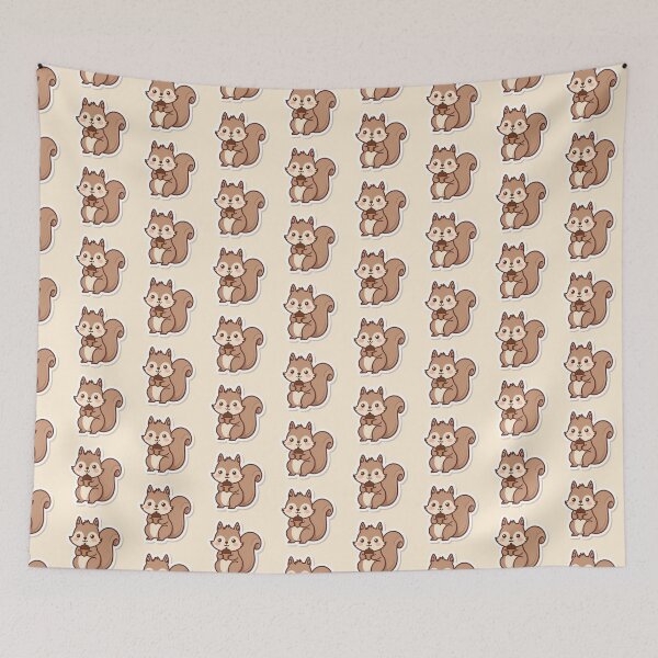 Item preview, Squirrel Holding Acorn - Cute Squirrel Cartoon designed and sold by soletstudio.