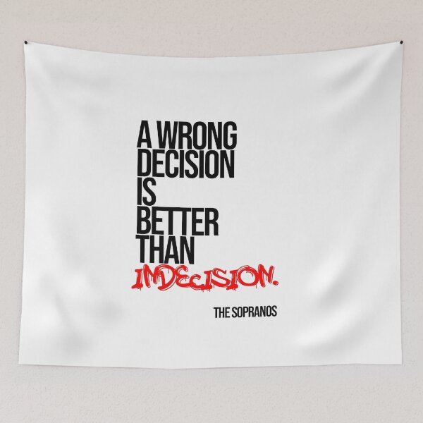 Item preview, The Sopranos Minimalist Quote designed and sold by Enea Kelo.