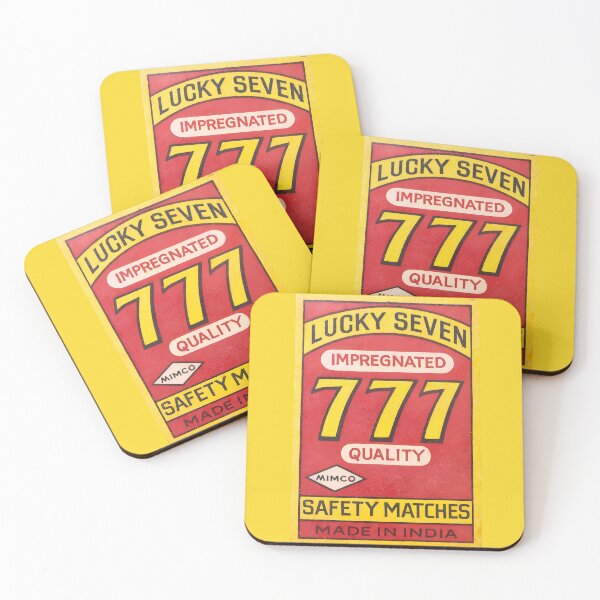 Item preview, Vintage Lucky Seven 777 Impregnated Safety Matches Design designed and sold by Glitterblix.