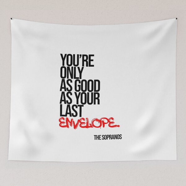 Item preview, The Sopranos Minimalist Quote designed and sold by Enea Kelo.