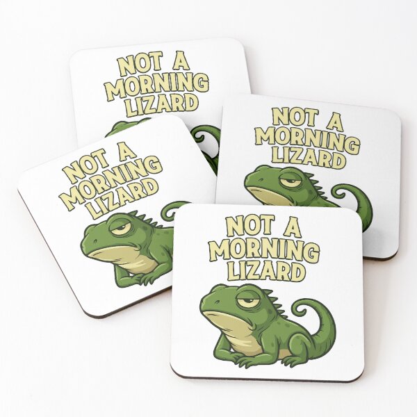 Item preview, Not a Morning Lizard | Funny Grumpy Reptile Design designed and sold by storelibertys.