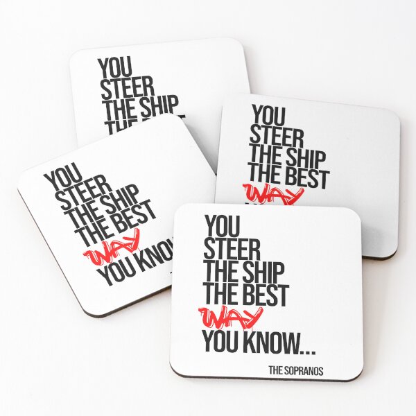 Item preview, The Sopranos Minimalist Quote designed and sold by Enea Kelo.