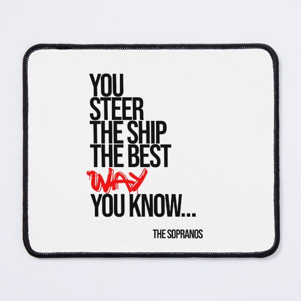 Item preview, The Sopranos Minimalist Quote designed and sold by Enea Kelo.