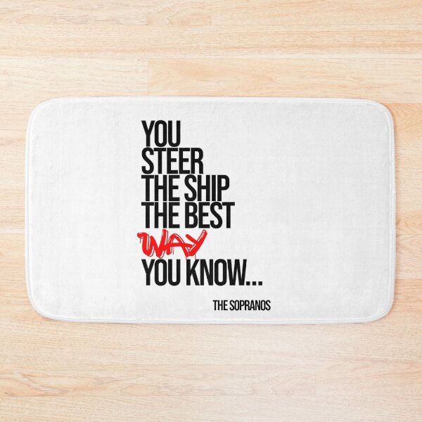 Item preview, The Sopranos Minimalist Quote designed and sold by Enea Kelo.