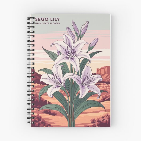 Item preview, Lirio Sego, flor del estado de Utah – Ilustración botánica vintage designed and sold by Planthem.