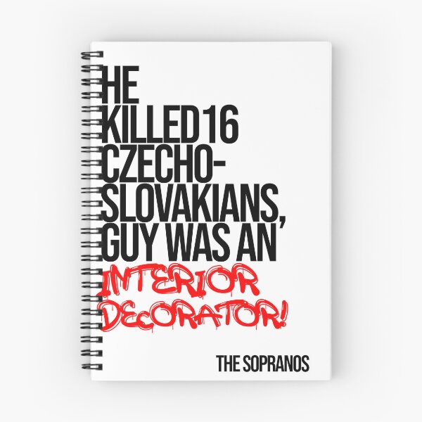 Item preview, He Was An Interior Decorator - The Sopranos Minimalist Quote designed and sold by Enea Kelo.