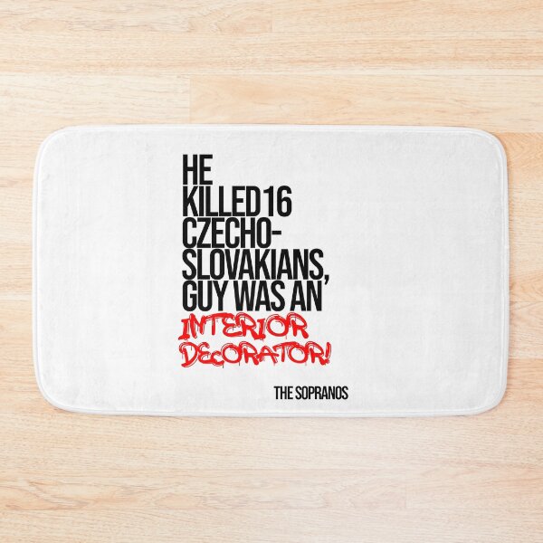 Item preview, He Was An Interior Decorator - The Sopranos Minimalist Quote designed and sold by Enea Kelo.