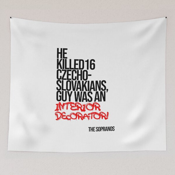 Item preview, He Was An Interior Decorator - The Sopranos Minimalist Quote designed and sold by Enea Kelo.