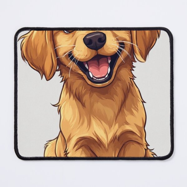 Item preview, Golgen retriever puppy happy designed and sold by BigMoodStudio.