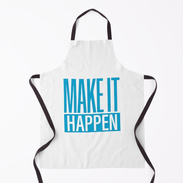 Item preview, MAKE IT HAPPEN – Bold Motivational Typography - Cyan designed and sold by modo-arte.