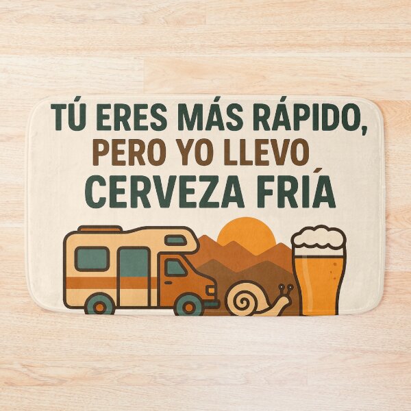 Item preview, You're faster, but I've got cold beer – Funny sticker for motorhome / campervan designed and sold by VanSpirit.
