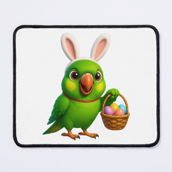 Item preview, Easter Rose Ringed Parakeet designed and sold by Sillytoe.