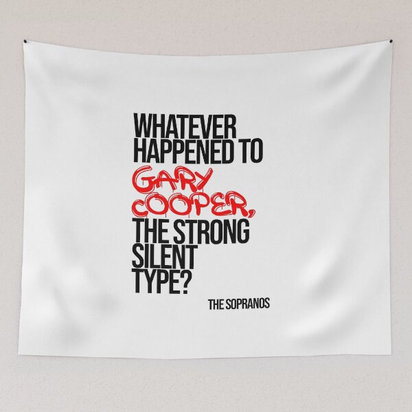 Item preview, The Sopranos Minimalist Quote designed and sold by Enea Kelo.
