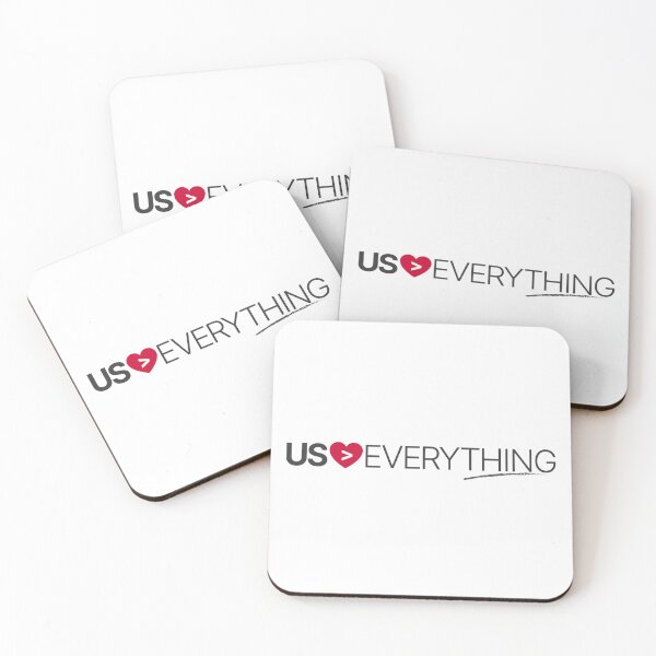 Item preview, Us Over Everything Valentine Shirt | Couples Tee designed and sold by PixelGrafiks.
