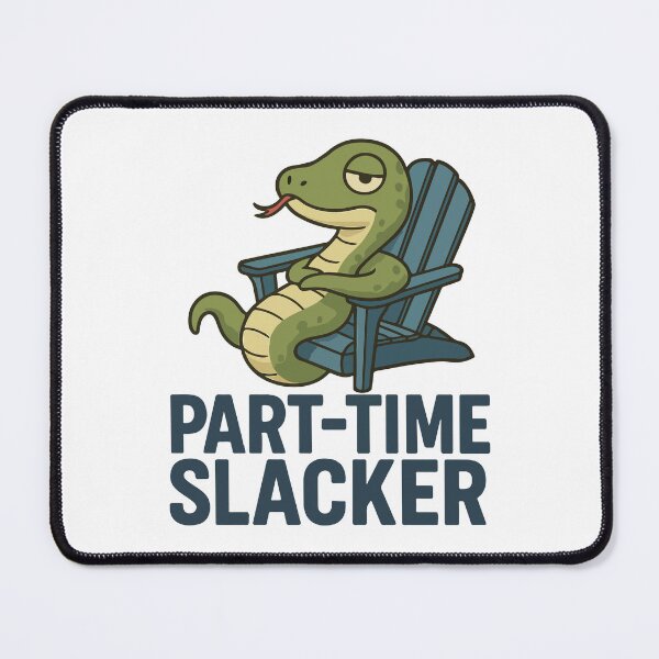 Item preview, Part-Time Slacker | Relaxed Snake with Chill Attitude designed and sold by storelibertys.