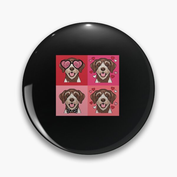 Item preview, Pop Art Valentine Wirehaired Pointing Griffon – Colorful Dog Lover designed and sold by The Real Life Symphony.