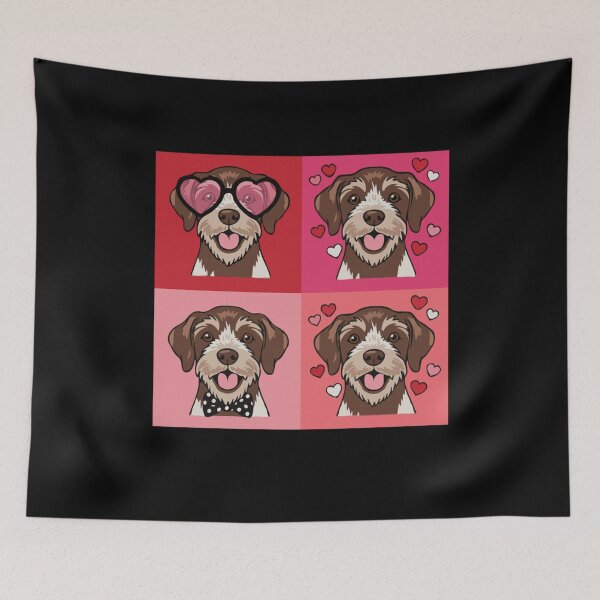 Item preview, Pop Art Valentine Wirehaired Pointing Griffon – Colorful Dog Lover designed and sold by The Real Life Symphony.