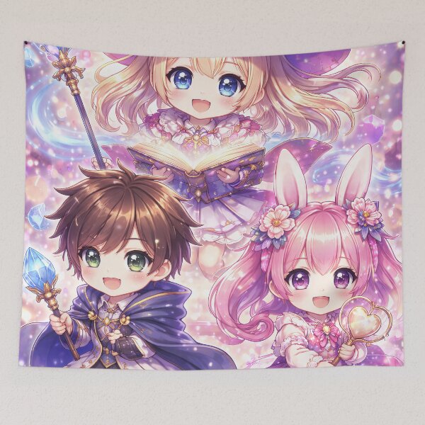Item preview, Cute Chibi Magic Squad – Kawaii Fantasy Wizards designed and sold by ChibiLOL.