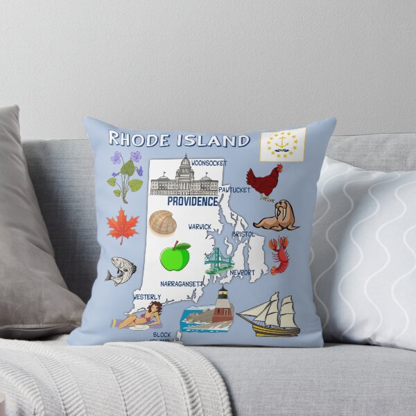Item preview, Rhode Island State Map & Symbols - The Ocean State Pride designed and sold by mashmosh.