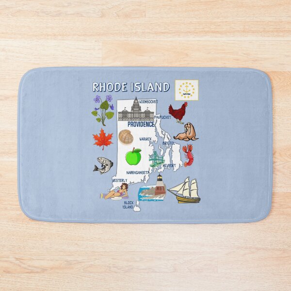 Item preview, Rhode Island State Map & Symbols - The Ocean State Pride designed and sold by mashmosh.