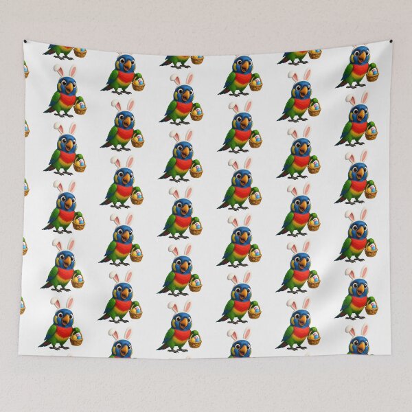 Item preview, Easter Scarlet Chested Parakeet designed and sold by Sillytoe.