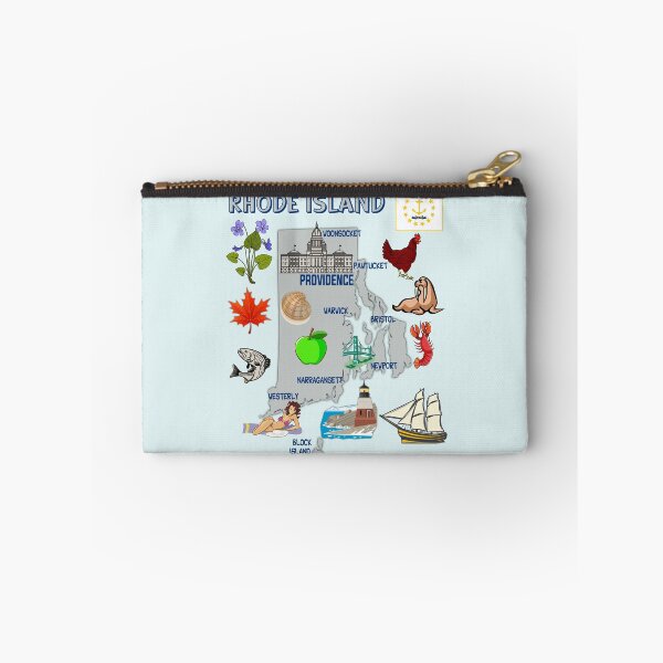 Item preview, Rhode Island State Map & Symbols Art designed and sold by mashmosh.