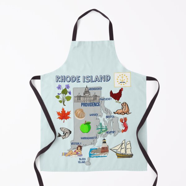 Item preview, Rhode Island State Map & Symbols Art designed and sold by mashmosh.
