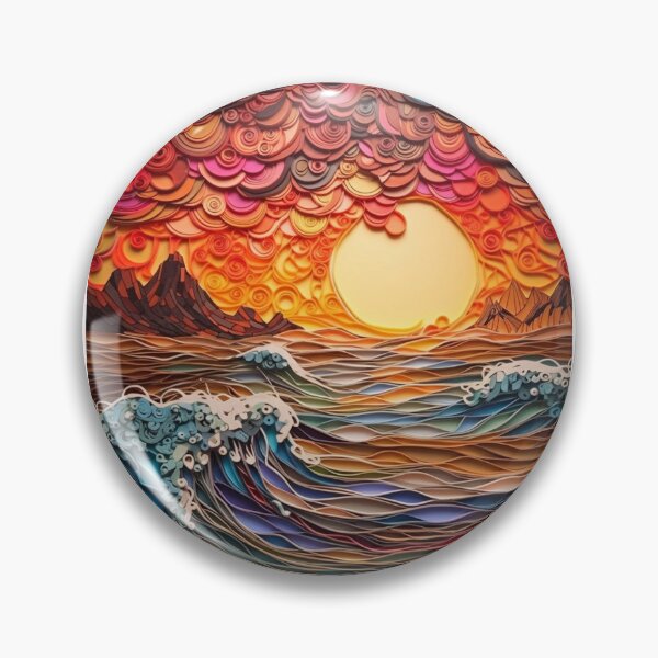 Item preview, Paper quilling wave designed and sold by MiraCleAI.