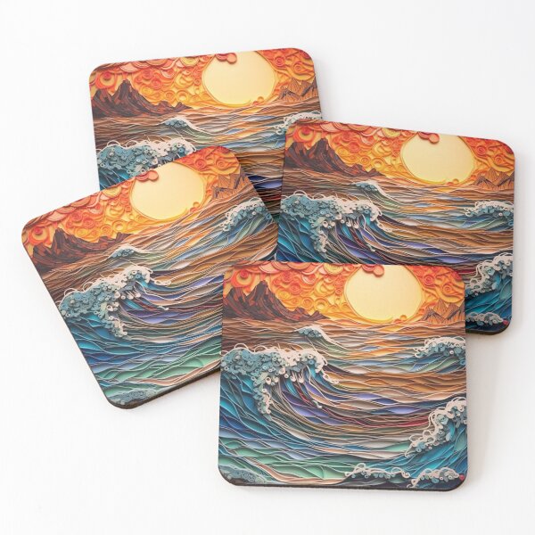 Item preview, Paper quilling wave designed and sold by MiraCleAI.