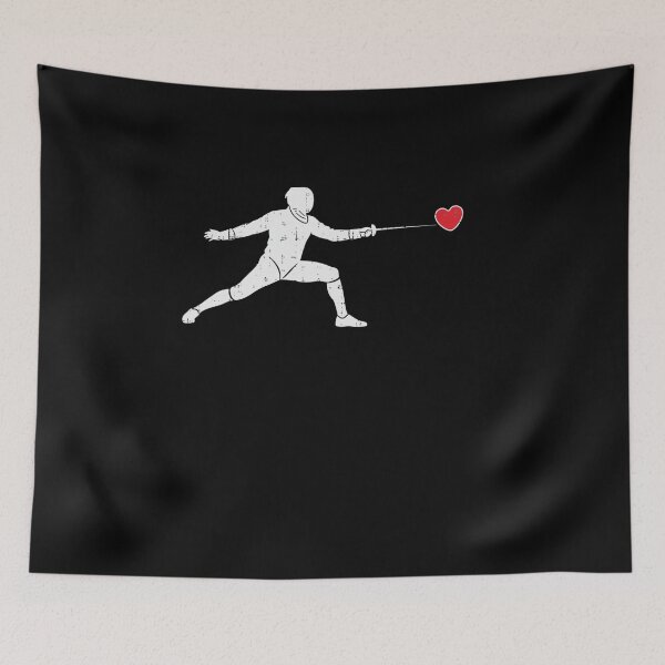 Item preview, Fencing Heart Valentine's Day Sport Lover designed and sold by salmzouriart.