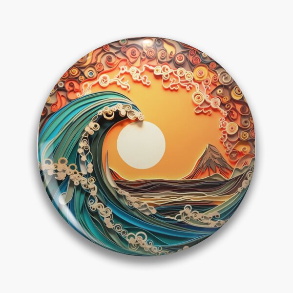 Item preview, Paper quilling wave designed and sold by MiraCleAI.