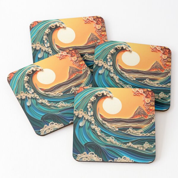 Item preview, Paper quilling wave designed and sold by MiraCleAI.