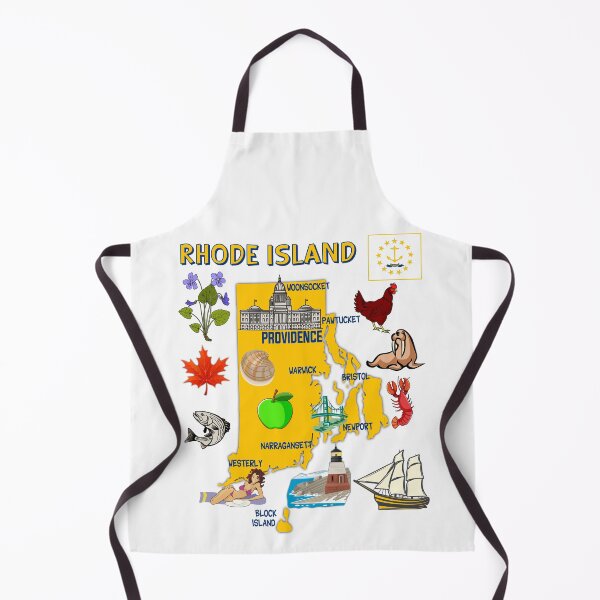 Item preview, Rhode Island State Landmarks & Icons Map designed and sold by mashmosh.