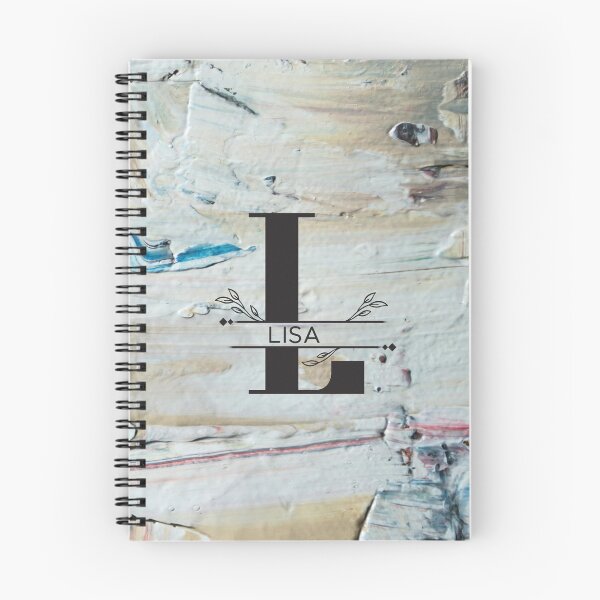 Item preview, Monogram...L (Lisa)... with colourful texture cement/concrete wall background designed and sold by CHASAcreative.