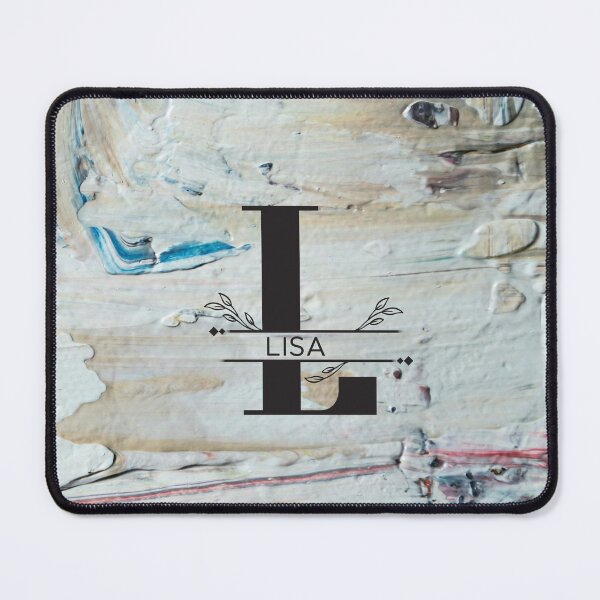Item preview, Monogram...L (Lisa)... with colourful texture cement/concrete wall background designed and sold by CHASAcreative.