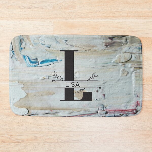 Item preview, Monogram...L (Lisa)... with colourful texture cement/concrete wall background designed and sold by CHASAcreative.