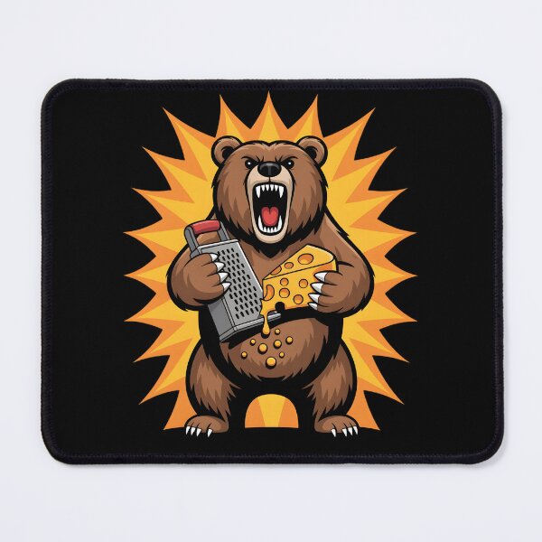 Item preview, Roaring Bear Grating Cheese Funny Chef, Funny Cooking Bear Gift, Cheese Lover Kitchen Graphic designed and sold by NewaveBoutique.