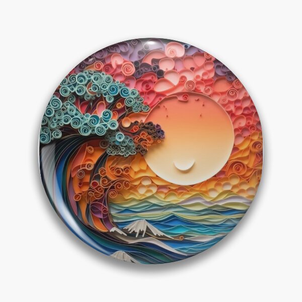 Item preview, Paper quilling wave designed and sold by MiraCleAI.