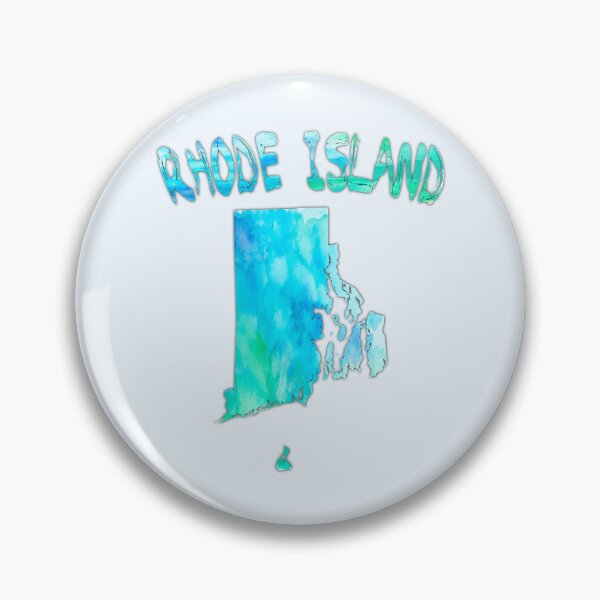 Item preview, Rhode Island State Map - Artistic Blue Watercolor Silhouette designed and sold by mashmosh.