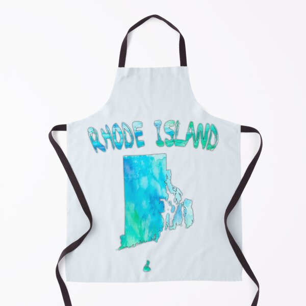 Item preview, Rhode Island State Map - Artistic Blue Watercolor Silhouette designed and sold by mashmosh.