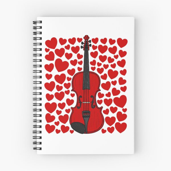 Item preview, Violin With Hearts, Valentines Violinist Musician Wedding Anniversary designed and sold by doodlerob.