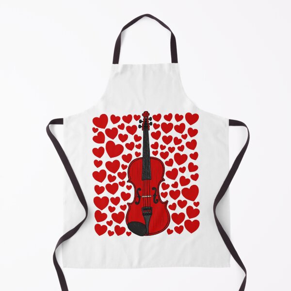 Item preview, Violin With Hearts, Valentines Violinist Musician Wedding Anniversary designed and sold by doodlerob.