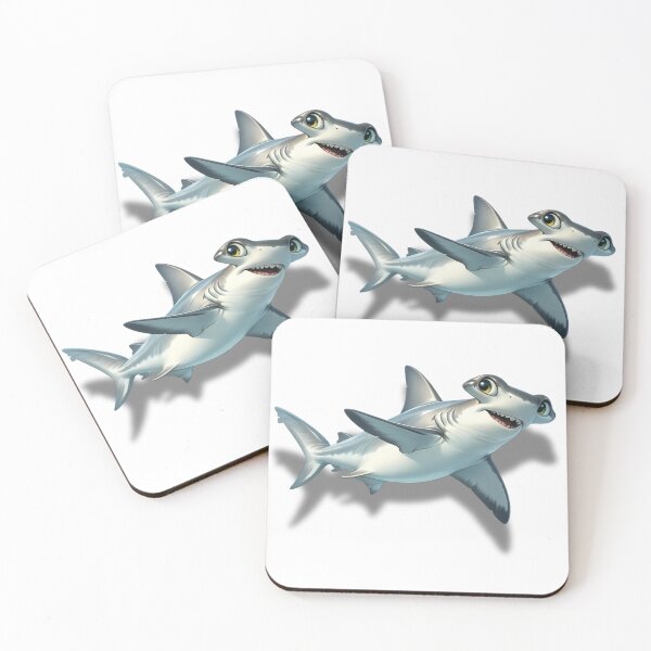 Item preview, Cheeky Hammerhead Shark – Cute 3D Ocean Buddy designed and sold by malero-design.