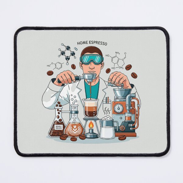 Item preview, Coffee Chemistry Lab Cartoon Illustration Funny Barista Gift designed and sold by SholoStudio.
